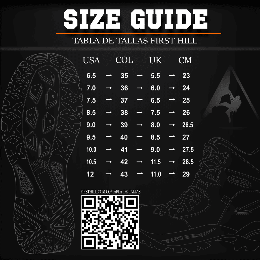 Tabla de tallas firsthill